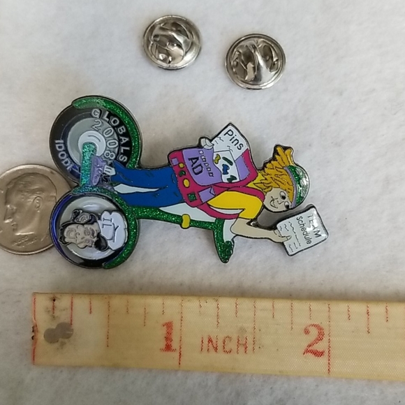 Glitter ENAMEL Segway scooter pin - Picture 2 of 5